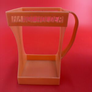 Vintage Handi Holder Plastic Case Milk Juice Box Carton Orange 1/2 Gallon Cage